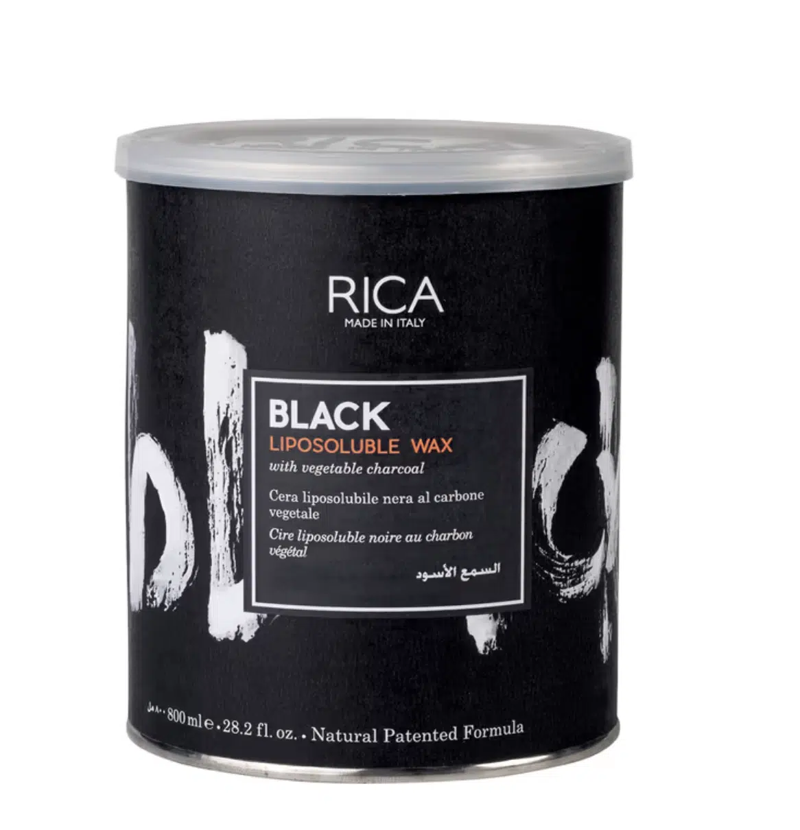 Rica Black Liposoluble Wax for All Skin Types  800ml - Image 1